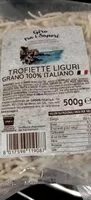 Mängden socker i Trofiette liguri