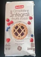 Mängden socker i le crostatine integrali frutti rossi