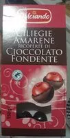 Mängden socker i Ciliegie amarane ricoperte di cioccolato fondente