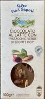 Mängden socker i Cioccolato al latte com pistacchio verde di bronte dop