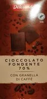 Mängden socker i Cioccolato fondente con granella di caffè