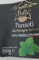 Mängden socker i Pansoti alla Borragine italiala