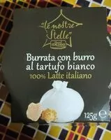 Mängden socker i Burrata con burro al tartufo bianco