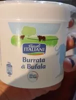 Mängden socker i Burrata di bufala