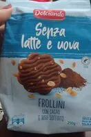 Mängden socker i Frollini con cacao Senza latte e uova