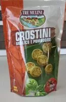 Mängden socker i Crostini basilico e pomodoro