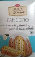 Mängden socker i Pandoro con crema alla panna e gocce di cioccolato