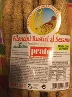 Mängden socker i Filoncini rustici al sesamo con olio di oliva