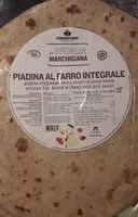 Mängden socker i Piadina al farro integrale