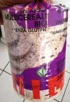 Mängden socker i Maxi gallette bio di riso multicereali