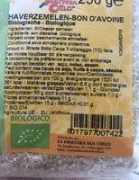Mängden socker i Crusca di avena bio