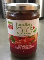 Mängden socker i Composta di fragole bio