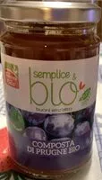 Mängden socker i Composta di prugne bio