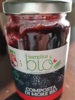 Mängden socker i Composta di more bio