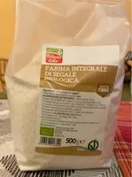 Mängden socker i Farina integrale di segale biologica