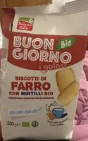 Mängden socker i Biscotti di farro com mirtilli bio