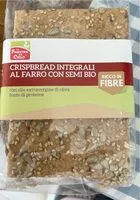 Mängden socker i Crispbread integrali al farro con semi bio