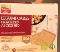 Mängden socker i Legumi cakes crakers ai ceci bio