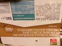 Mängden socker i Pane di segale integrale Bio con semi di lino e chia