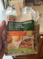 Mängden socker i Crunchy vegan con avena e arancia bio