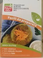Mängden socker i Preparato per burger piselli e carote BIO