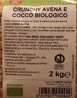 Mängden socker i Crunchy Avena e Cocco Biologico
