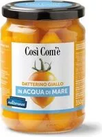 Mängden socker i Datterino giallo in acqua di mare
