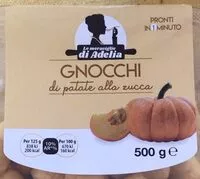 Mängden socker i Gnocchi di patate alla zucca