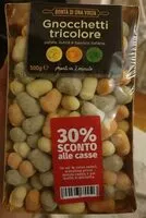 Mängden socker i Gnocchetti tricolore