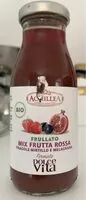 Mängden socker i Frullato mix frutta fragole mirtillo melagrana