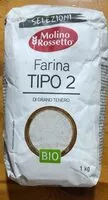 Mängden socker i Farina tipo 2 di grano tenero