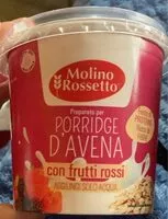 Mängden socker i Porridge d’avena con frutti rossi