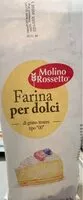 Mängden socker i Farina per dolci tipo 00