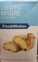 Mängden socker i Lievito madre essiccato
