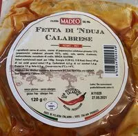 Mängden socker i Fetta di 'nuja calabrese