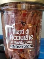 Mängden socker i Filetti d acciuga al peperoncino
