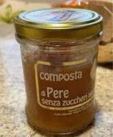 Mängden socker i composta di pere