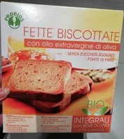 Mängden socker i Fette biscottate integrali e semi di lino