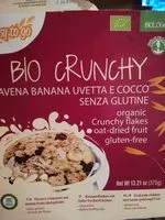 Mängden socker i Crunchy avena banana, uvetta e cocco