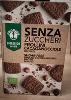Mängden socker i Senza Zuccheri Frollini Cacao & Nocciole