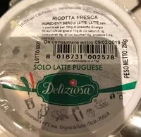 Mängden socker i RICOTTA FRESCA