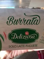 Mängden socker i Burrata - Stuk 250 Gram - Deliziosa