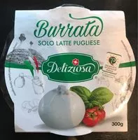 Mängden socker i Burrata