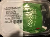 Mängden socker i Burrata in foglia