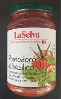 Mängden socker i Tomato sauce with basil
