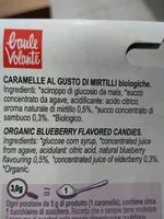 Mängden socker i Caramelle al gusto di mirtilli