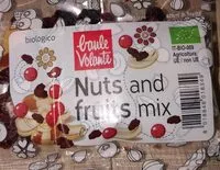 Mängden socker i Nuts and fruits mix
