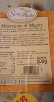 Mängden socker i Mezzelune di Magro