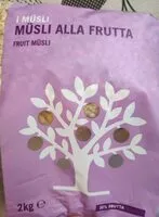 Mängden socker i Musli alla frutta