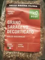 Mängden socker i Grano saraceno decorticato
